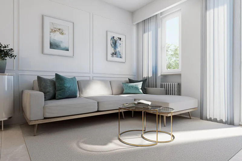 Appartamento privato: divano con chaise longue