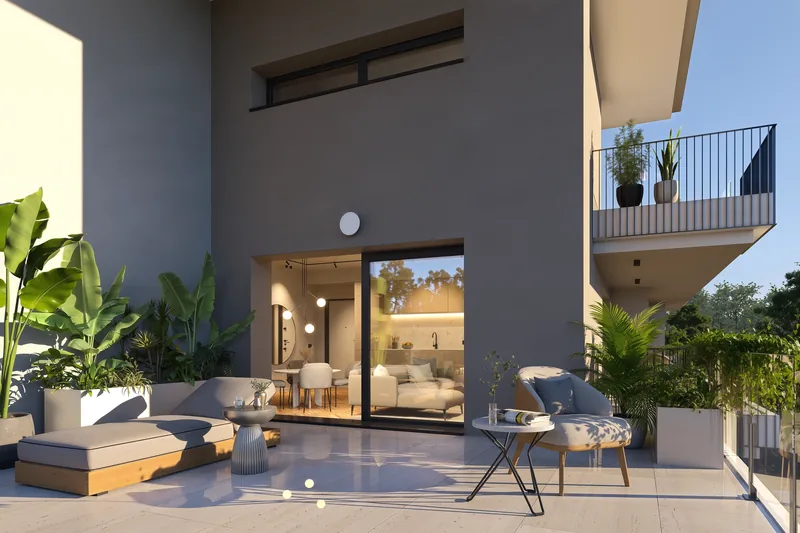 Sviluppo immobiliare, Baronissi (SA): terrazzo sul living