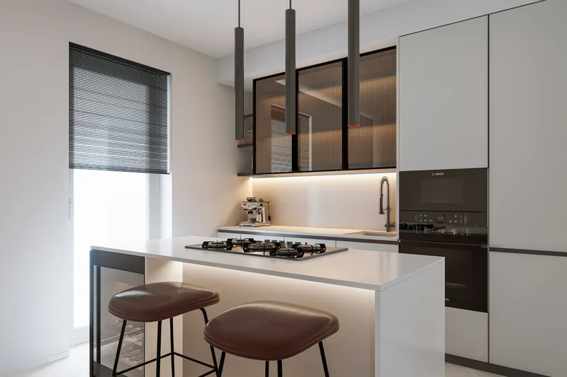 Nuova costruzione, Brindisi: cucina con isola
