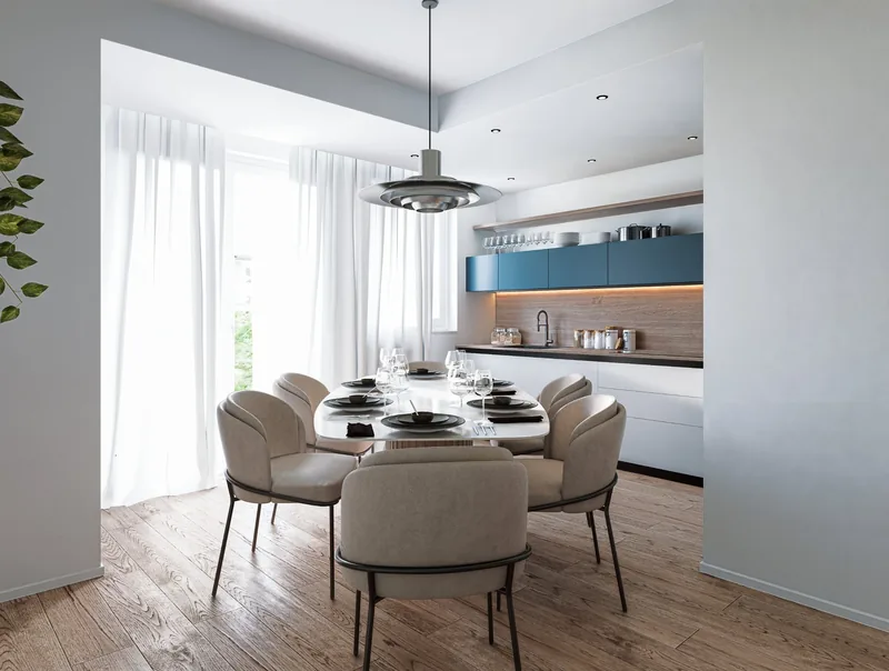 Nuova costruzione, Brindisi: zona pranzo e cucina