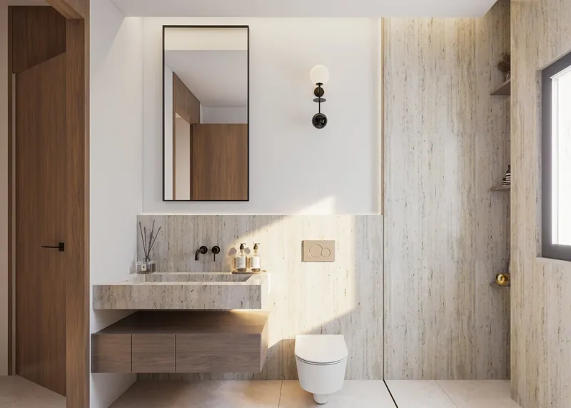 Configuratore d'interni, appartamento dimostrativo: bagno