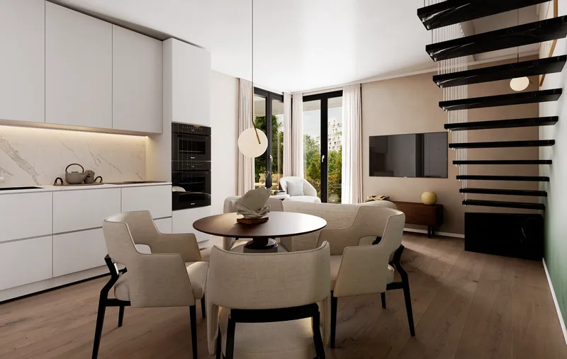Sviluppo immobiliare, Lainate (MI): cucina e zona pranzo