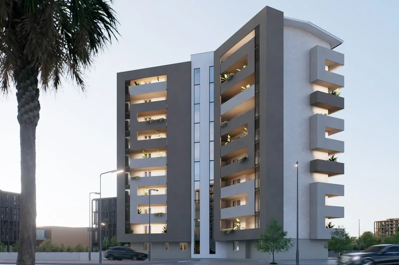 Manzoni28, Battipaglia (SA): l'edificio di giorno