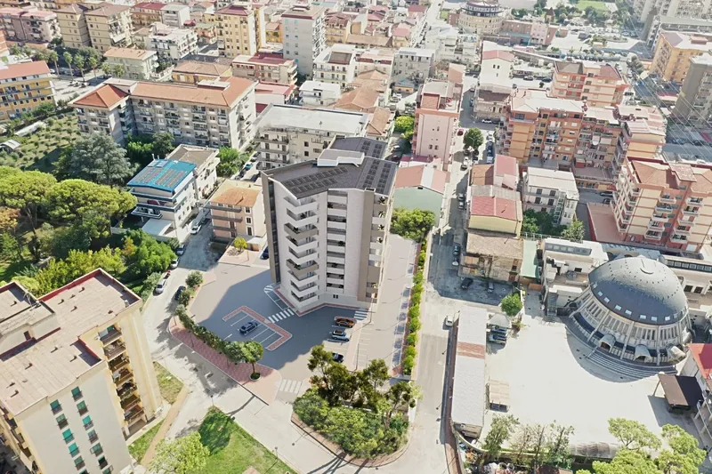 Manzoni28, Battipaglia (SA): vista aerea su battipaglia