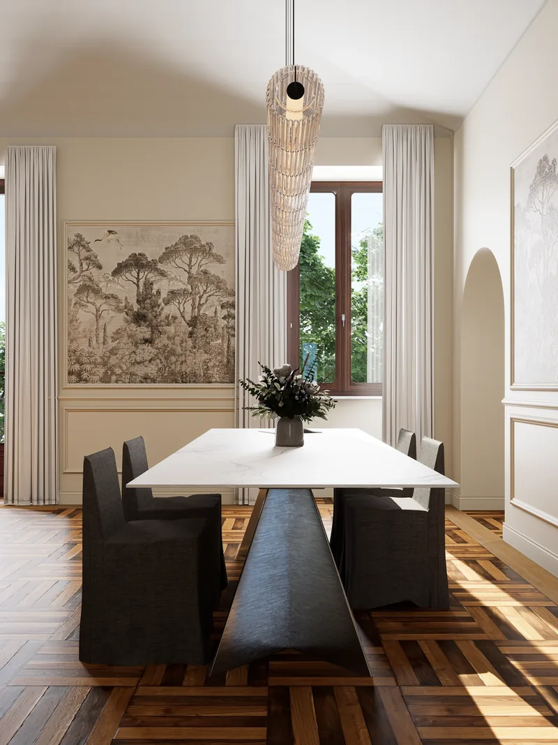 Palazzo Palestro, Torino: il pranzo verso il giardino