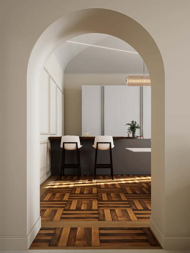Palazzo Palestro, Torino: la cucina oltre l'arco