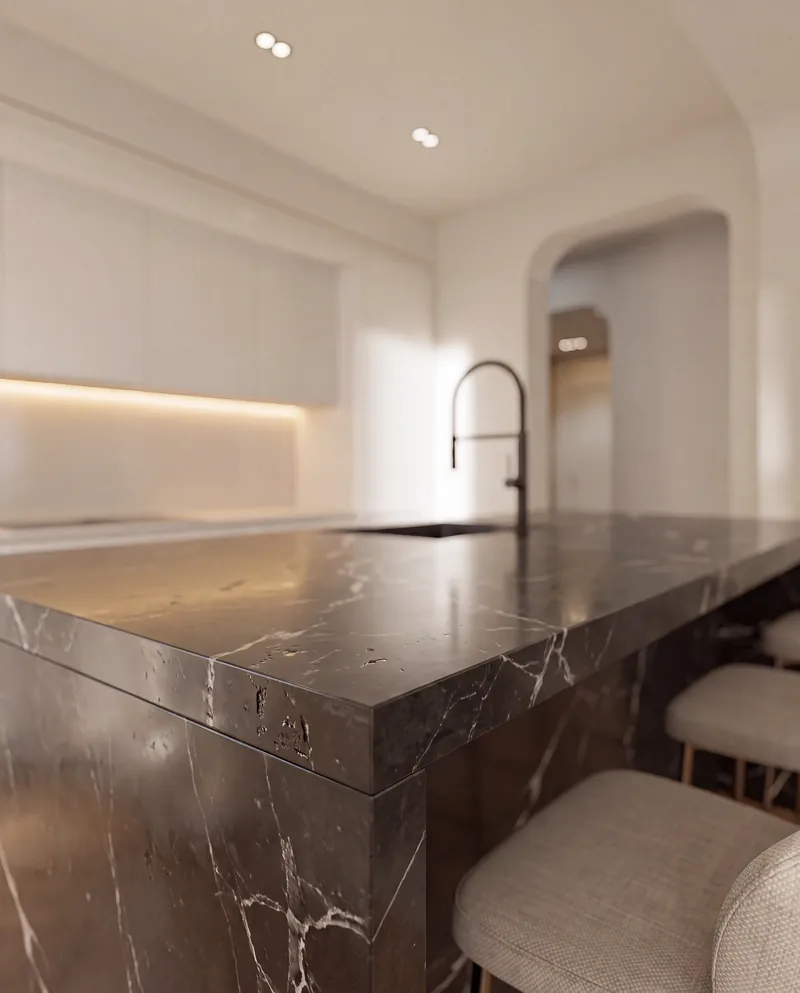Cliente privato: isola della cucina