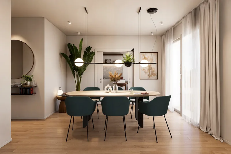 Sviluppo residenziale, Bologna: zona pranzo