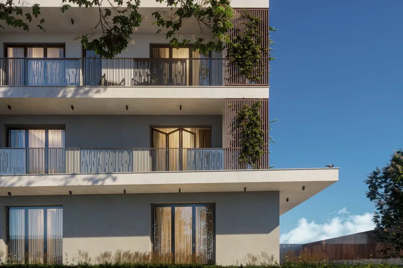 Sviluppo residenziale, Padova: la facciata con le logge