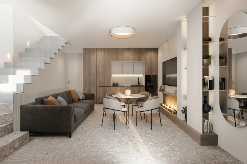 Residence del Sole, Roccasecca (FR): living con camino