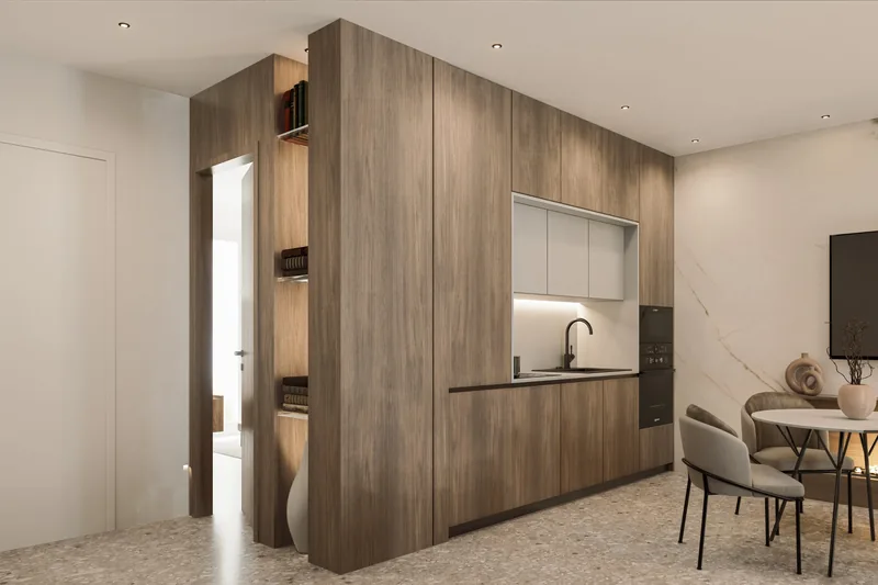 Residence del Sole, Roccasecca (FR): cucina in legno