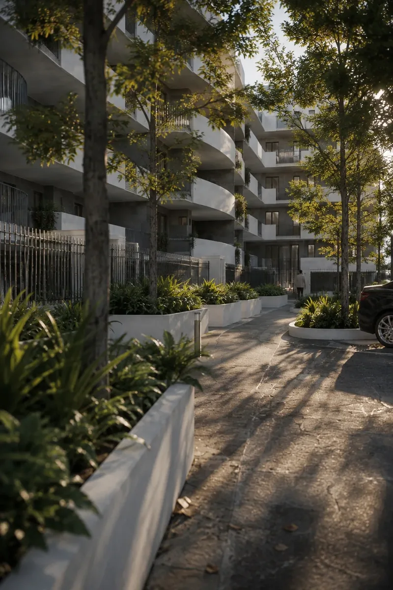 Roma Portonaccio, Roma: il viale alberato