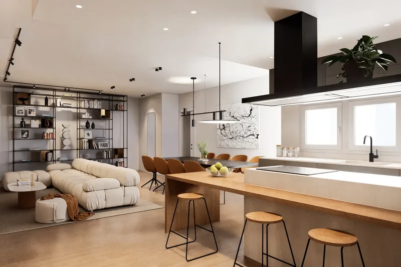 Sviluppo immobiliare, Roma: cucina