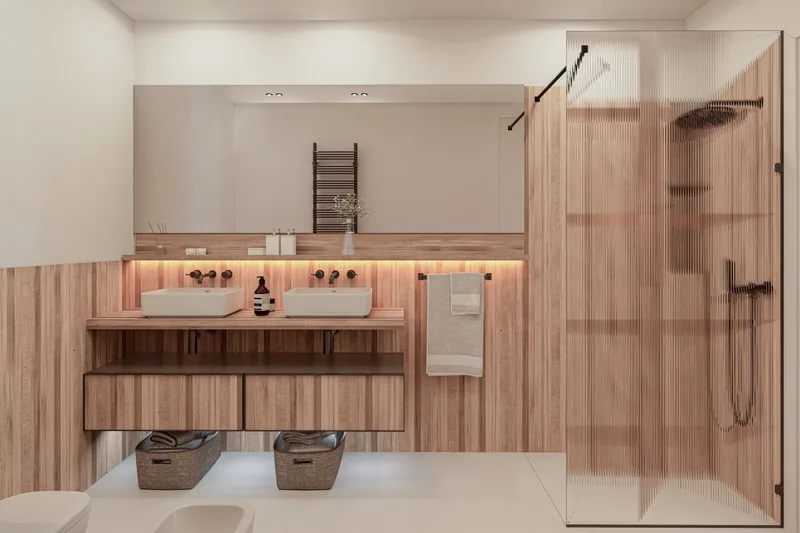 SkyLive by Gruppo Scavolo, Termoli: bagno con doppio lavabo