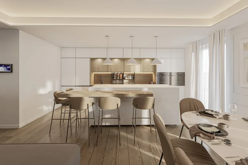 SkyLive by Gruppo Scavolo, Termoli: cucina con isola