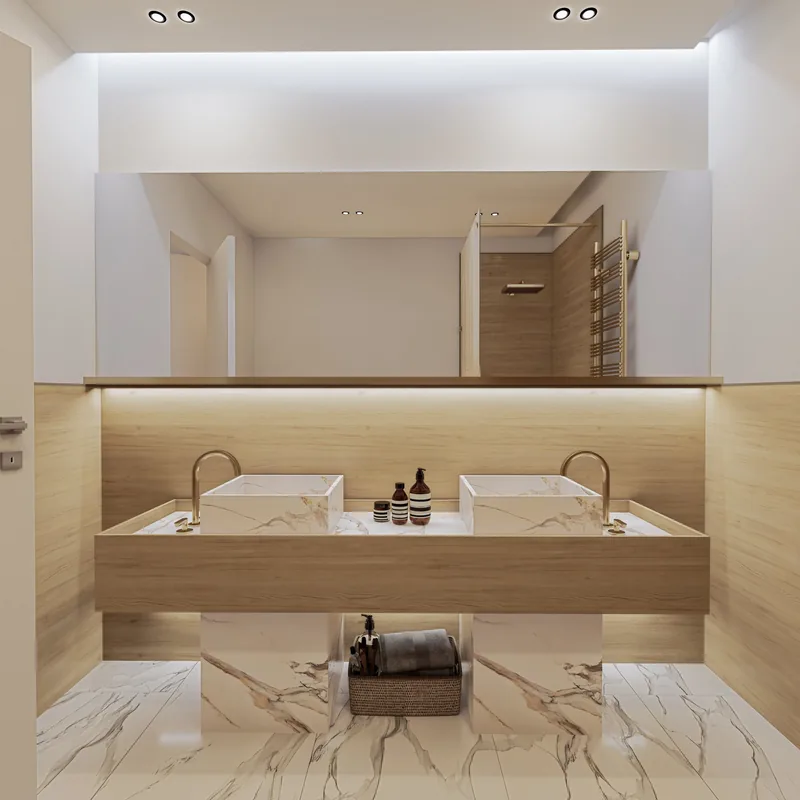 SkyLive by Gruppo Scavolo, Termoli: bagno con doppio lavabo