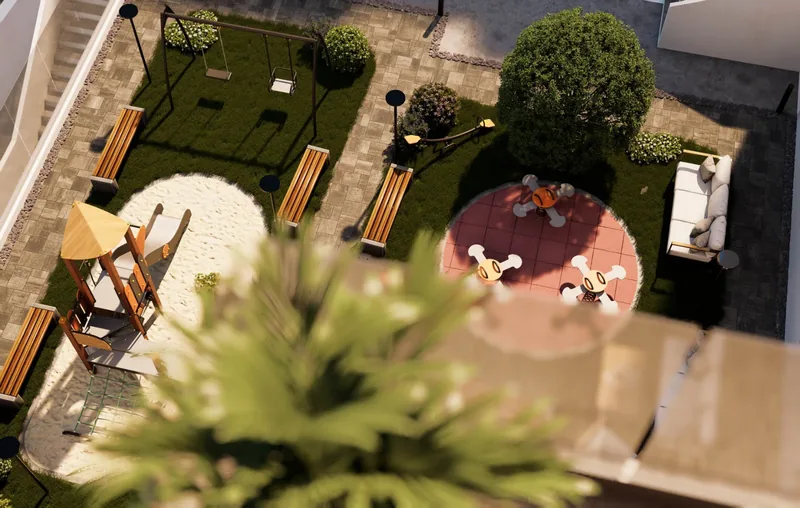 Le Terrazze di Viale Commenda, Brindisi: il giardino dall'alto