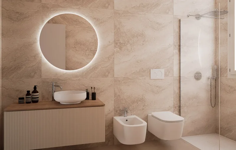 Le Terrazze di Viale Commenda, Brindisi: bagno in pietra