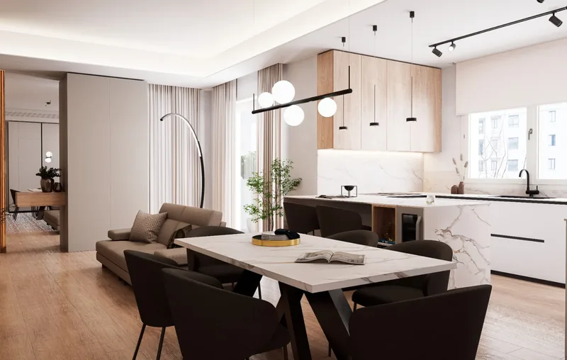 Le Terrazze di Viale Commenda, Brindisi: living e pranzo
