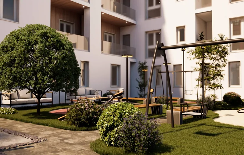 Le Terrazze di Viale Commenda, Brindisi: il giardino comune