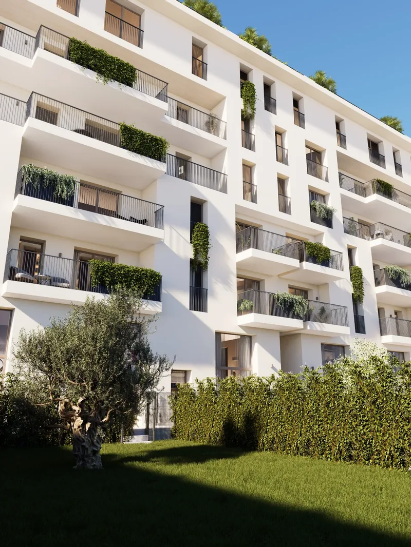 Sviluppo immobiliare, Via Avigliana, Torino: vista dal giardino