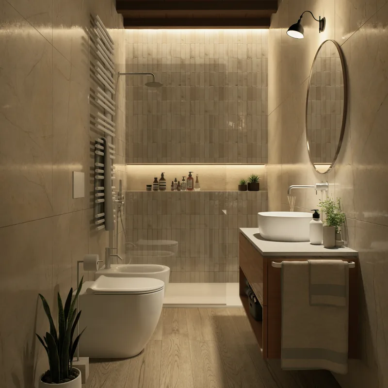 La Valle di Semifonte, Toscana: bagno con doccia
