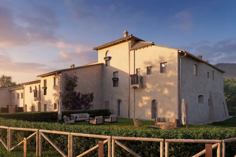 La Valle di Semifonte, Toscana: il giardino e il salotto all'aperto