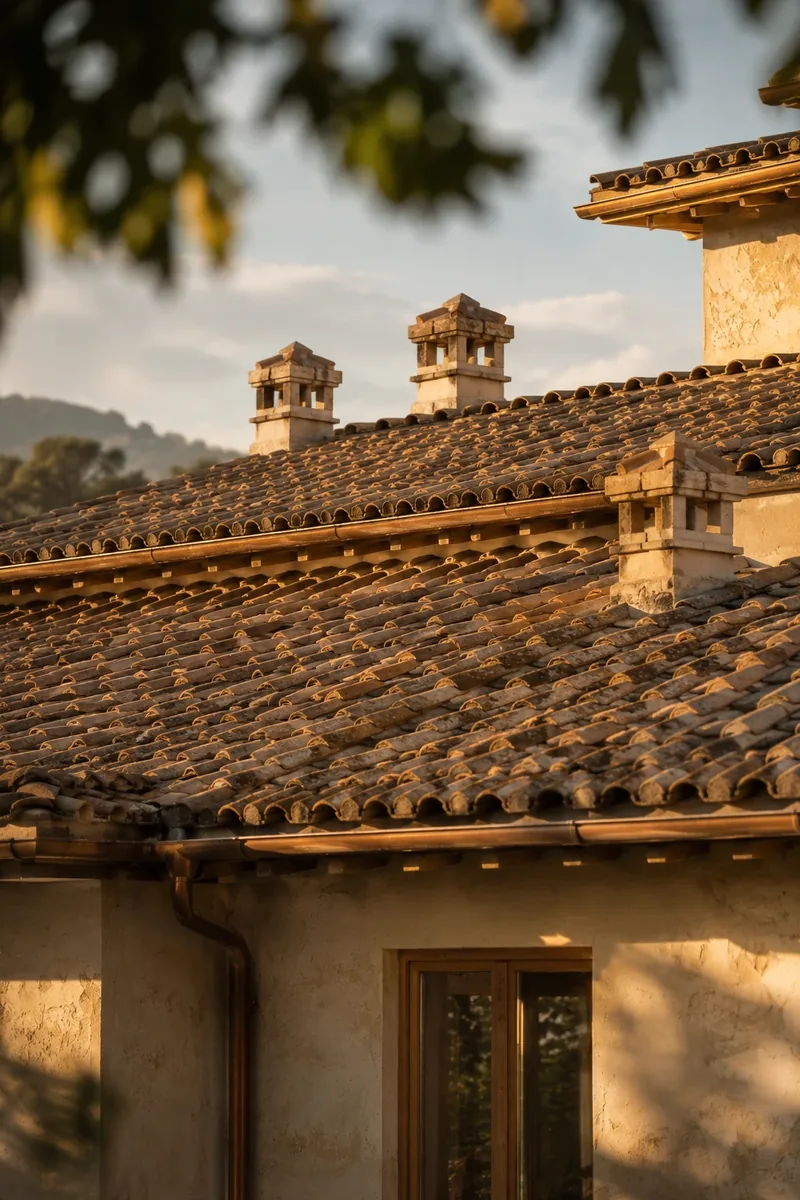 La Valle di Semifonte, Toscana: tetti in coppi e comignoli