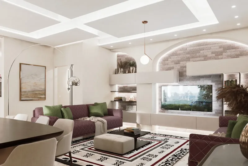 Render d'interni di esempio