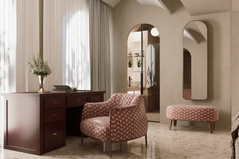 Villa Uopini Apartments, Toscana: angolo scrittoio