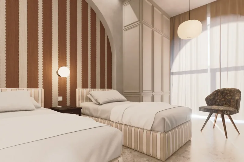Villa Uopini Apartments, Toscana: camera doppia