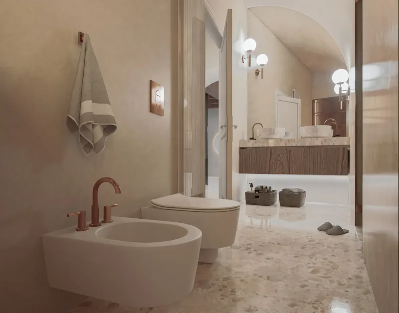 Villa Uopini Apartments, Toscana: bagno
