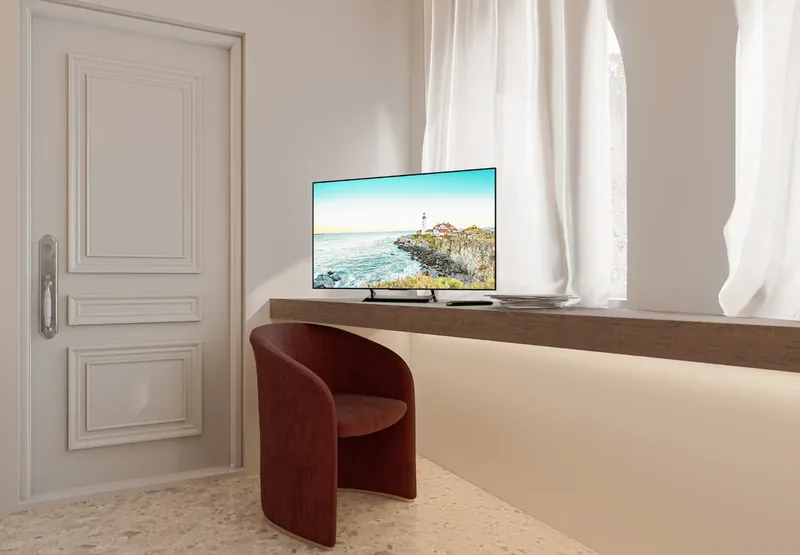 Villa Uopini Apartments, Toscana: scrittoio e tv