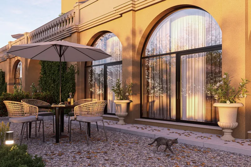 Villa Uopini Apartments, Toscana: pranzo all'aperto